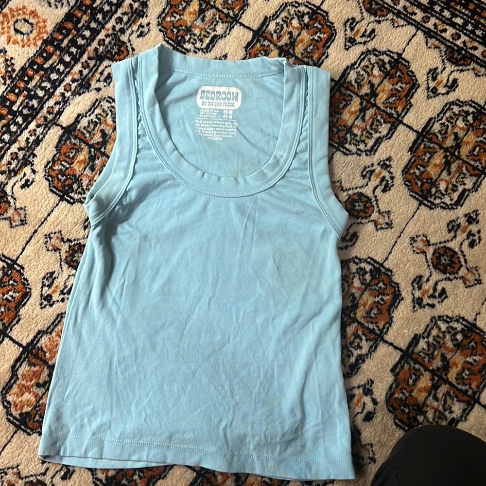 Big bud press xs baby blue the tank top